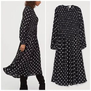H&M polka dot midi